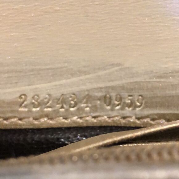 GUCCI GG Full Length Canvas & Silver Gold Leather Wallet GG Clasp - Picture 14 of 17